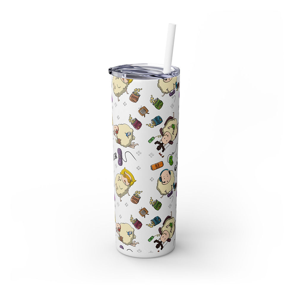 Thumbnail: Gamer Sheep | 20 oz Skinny Tumbler (Multiple Colors)