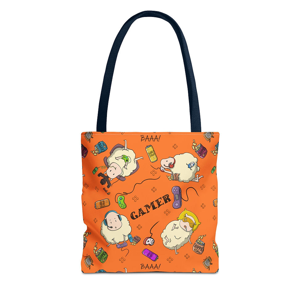 Thumbnail: Gamer Sheep | Tote Bag (Orange)