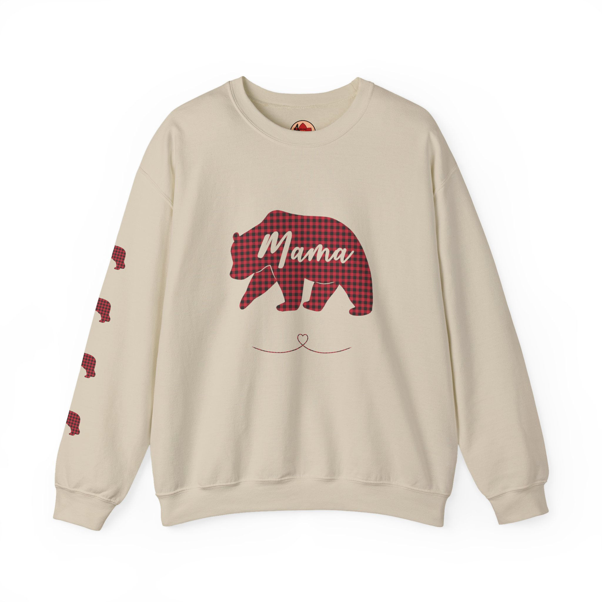 Mama Bear of 4 | Heavy Blend Crewneck Sweatshirt