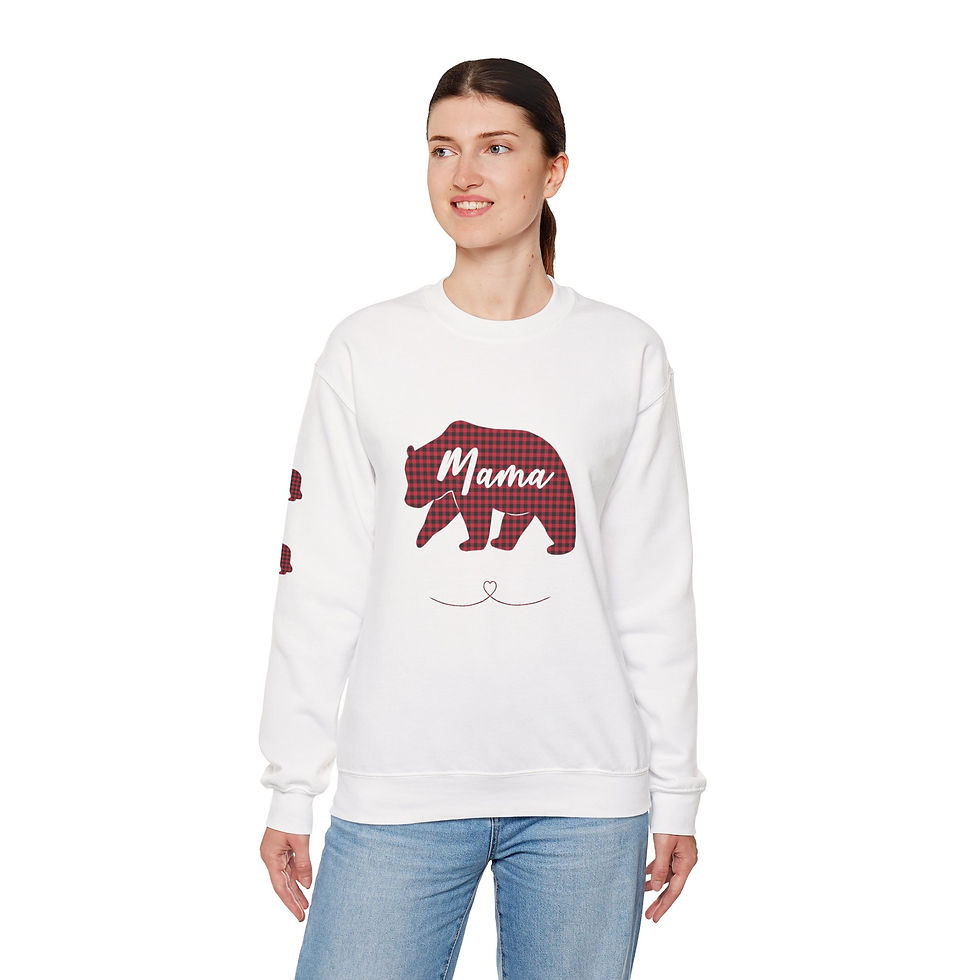 Thumbnail: Mama Bear of 2 | Heavy Blend Crewneck Sweatshirt