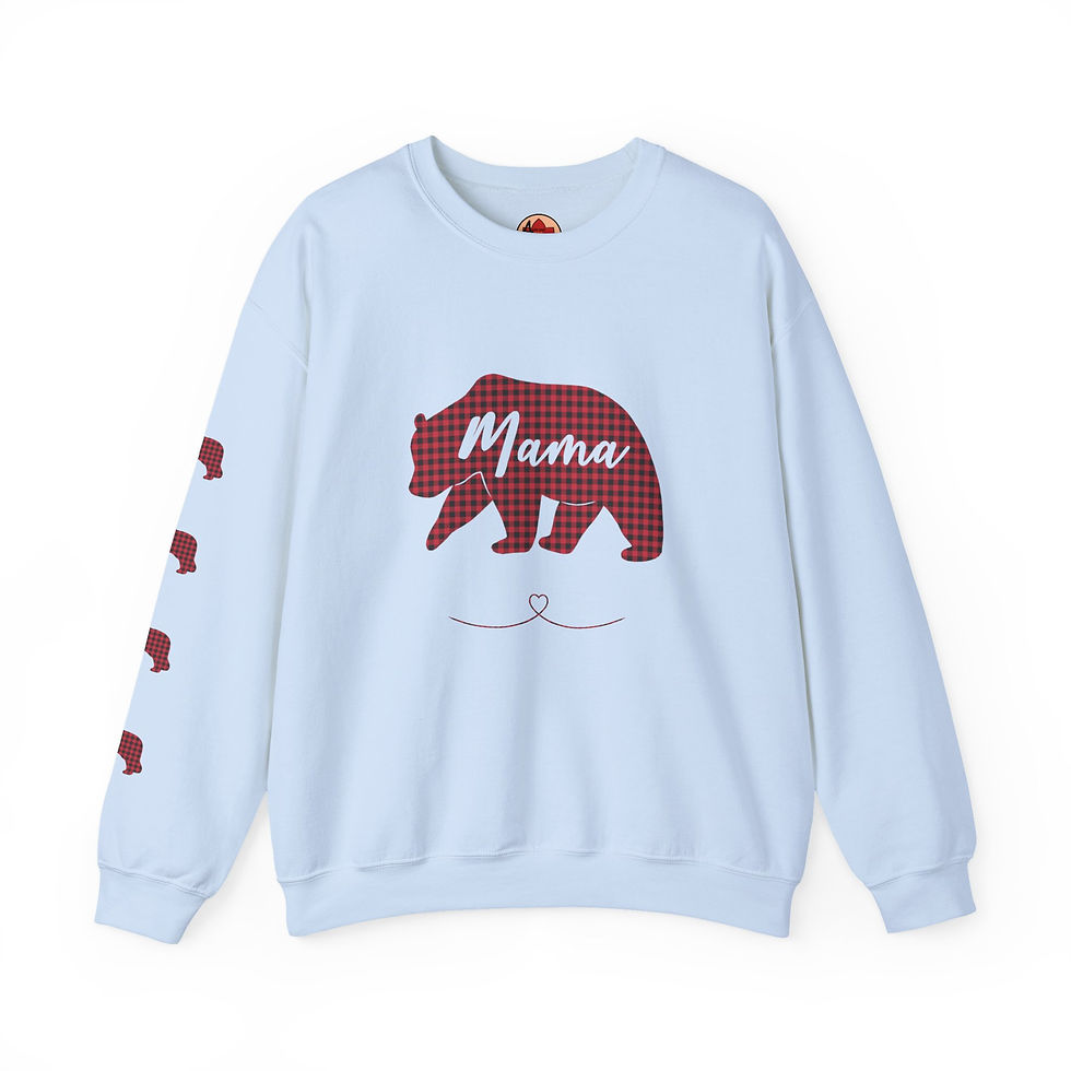 Thumbnail: Mama Bear of 4 | Heavy Blend Crewneck Sweatshirt