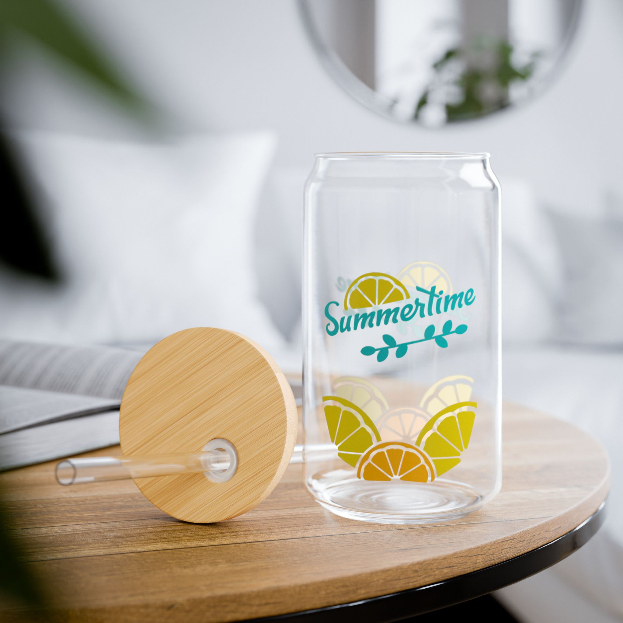 Summertime | 16 oz Sipper Glass