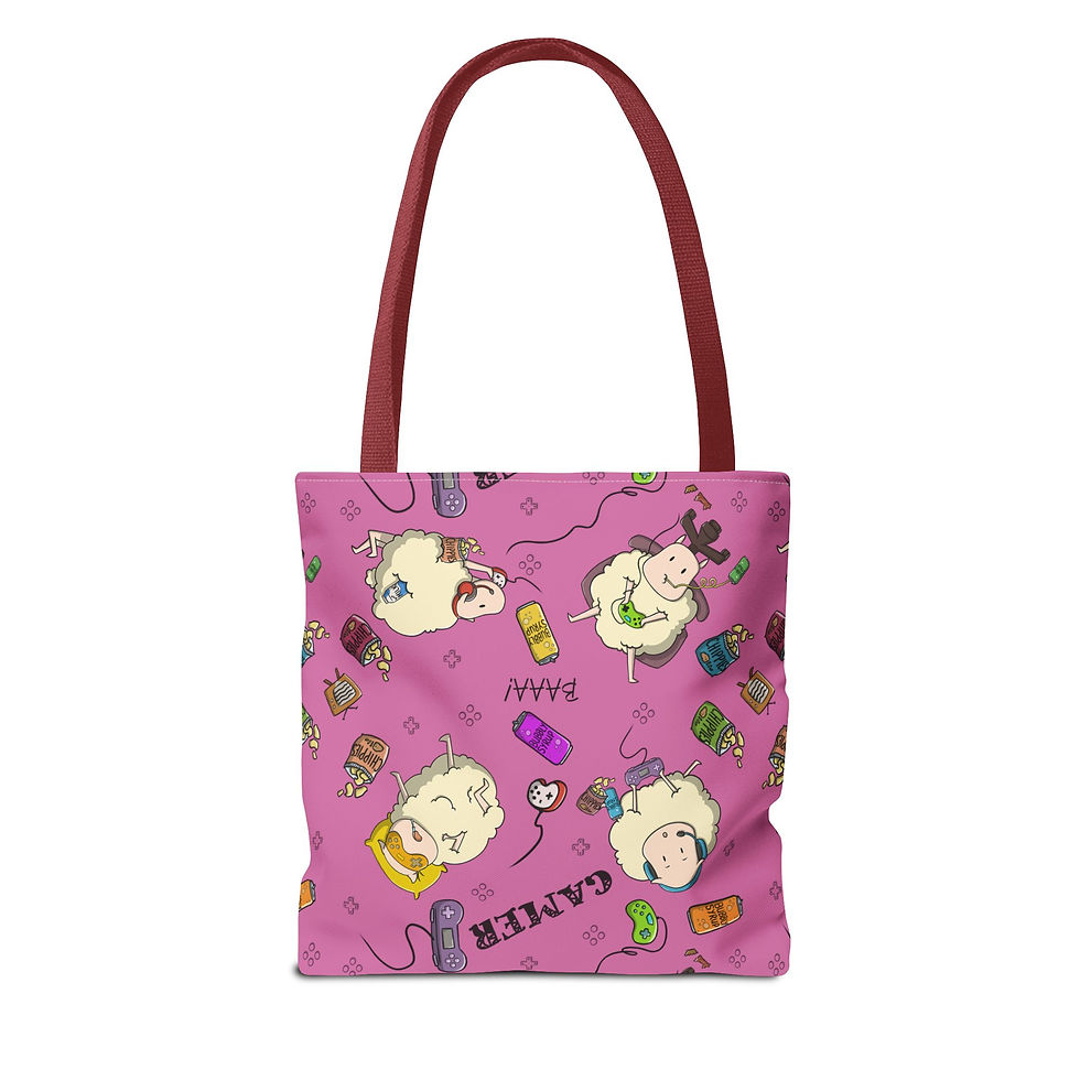 Thumbnail: Gamer Sheep | Tote Bag (Pink)