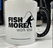 The BMO "OG" Mug. FISH MORE work less