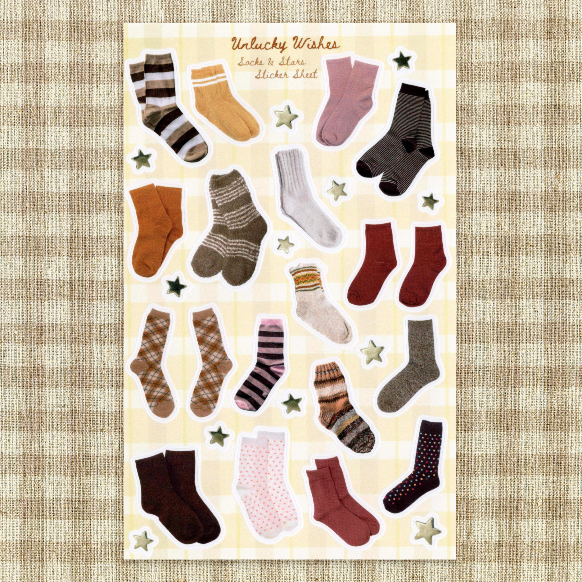 Socks & Stars Sticker Sheet