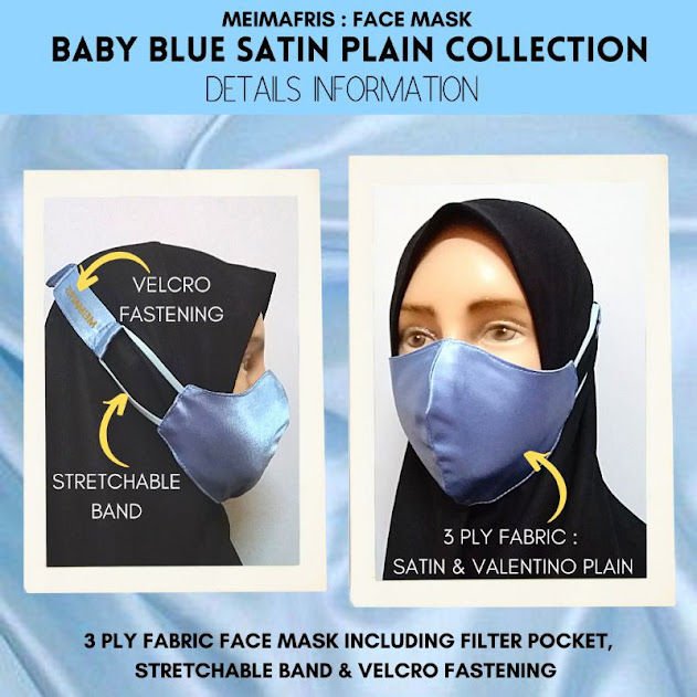 Thumbnail: Satin Face Mask (Blue)