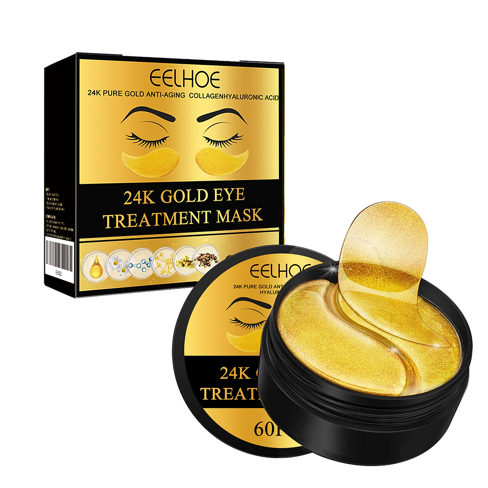 60PCS 24K Gold Eye Masks Moisturizing Firming Dark Circles Reduction Eye Patches