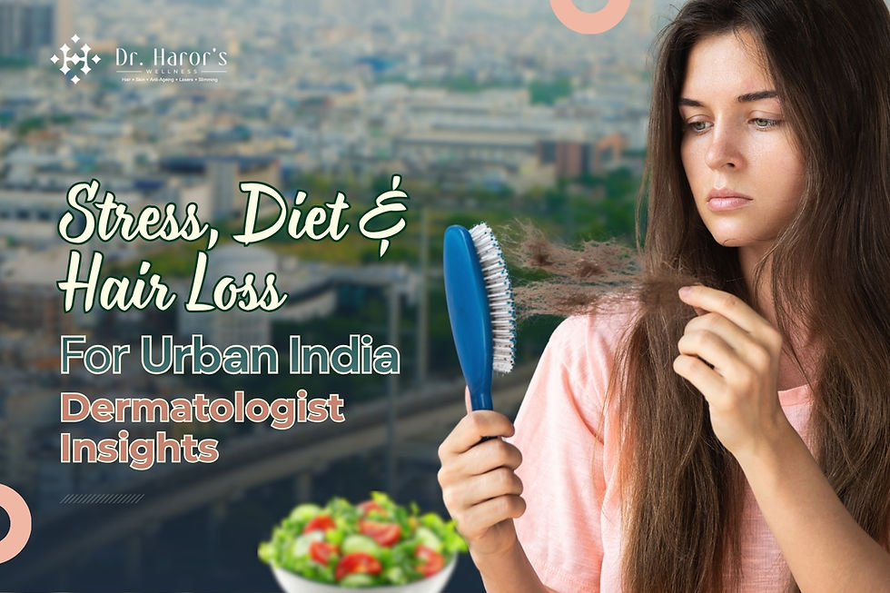 Stress, Diet & Hair Loss: Dermatologist Insights For Urban India