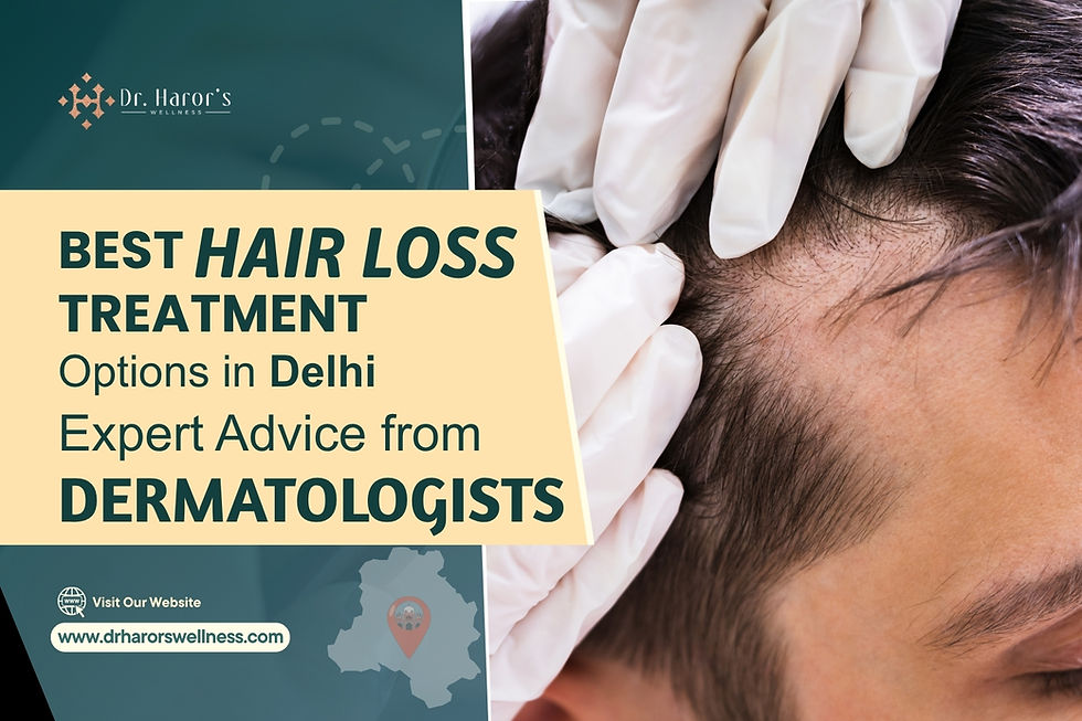 Best Hair Loss Treatment Options in Delhi: Expert Advice from Dermatologists