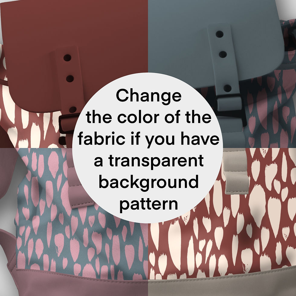 Thumbnail: Procreate Backpack Purse Mockup Surface Pattern Designers with Realistic Texture
