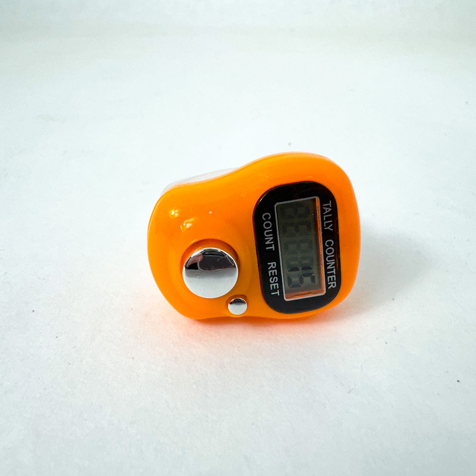 Thumbnail: Digital row counter displaying 15 in the color orange