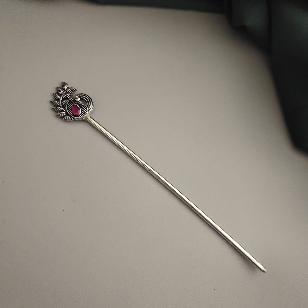 MAHITA Oxidized Hair Bun Stick