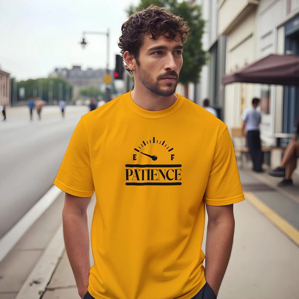 Thumbnail: Funny Sarcastic T-Shirt – “Patience Is on Empty” Humor Graphic Tee