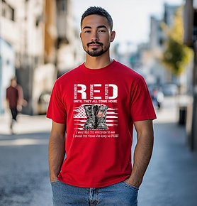 RED Friday Combat Boots – Remember Everyone Deployed T-Shirt