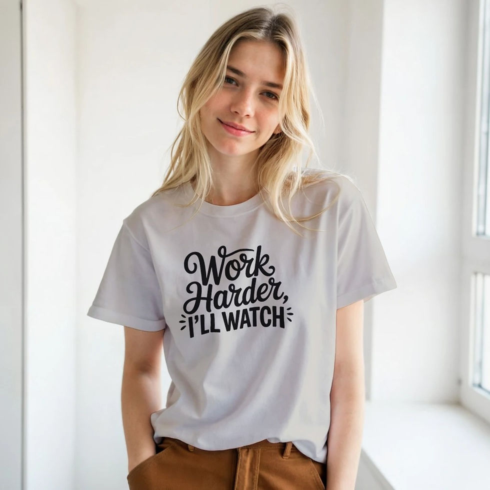 Thumbnail: Funny Office T-Shirt – Work Harder, I’ll Watch 👀