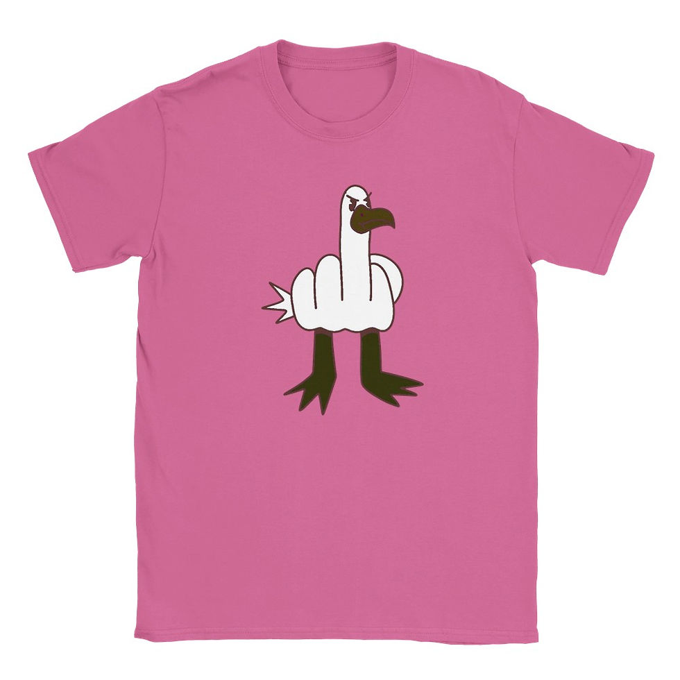 Thumbnail: The bird Says It All Funny Middle Finger Hand Gesture T-Shirt
