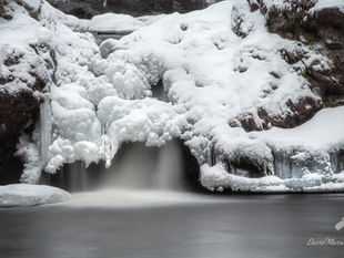 Christie Brook Falls, Greenfield Nova Scotia - Winter