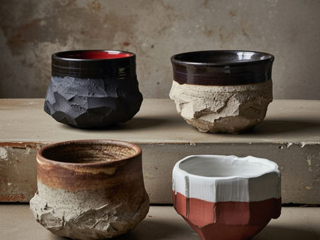 ספלי KURINUKI קרמיקה יפנית בעבודת יד יצירות בוטיק מקרמיקה ישראלית בסטודיו ברמת גן (חלק 2)