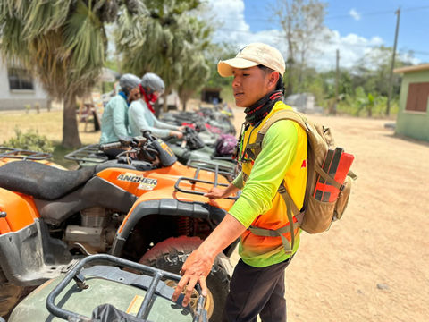 ATV Ride to the waterfall Belize