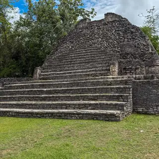 Caana pyramid, the tallest Maya temple at Caracol, on a guided tour from Hopkins Village, Belize