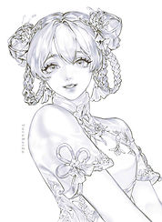 2025 Grisaille Painting_Original Artwork_03_Bao_by_YoruReido.jpg