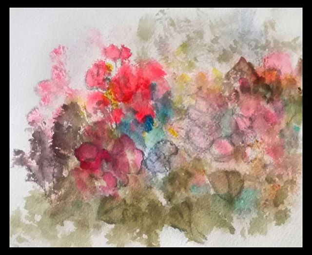 'Wildflowers IV'...watercolor,ink..