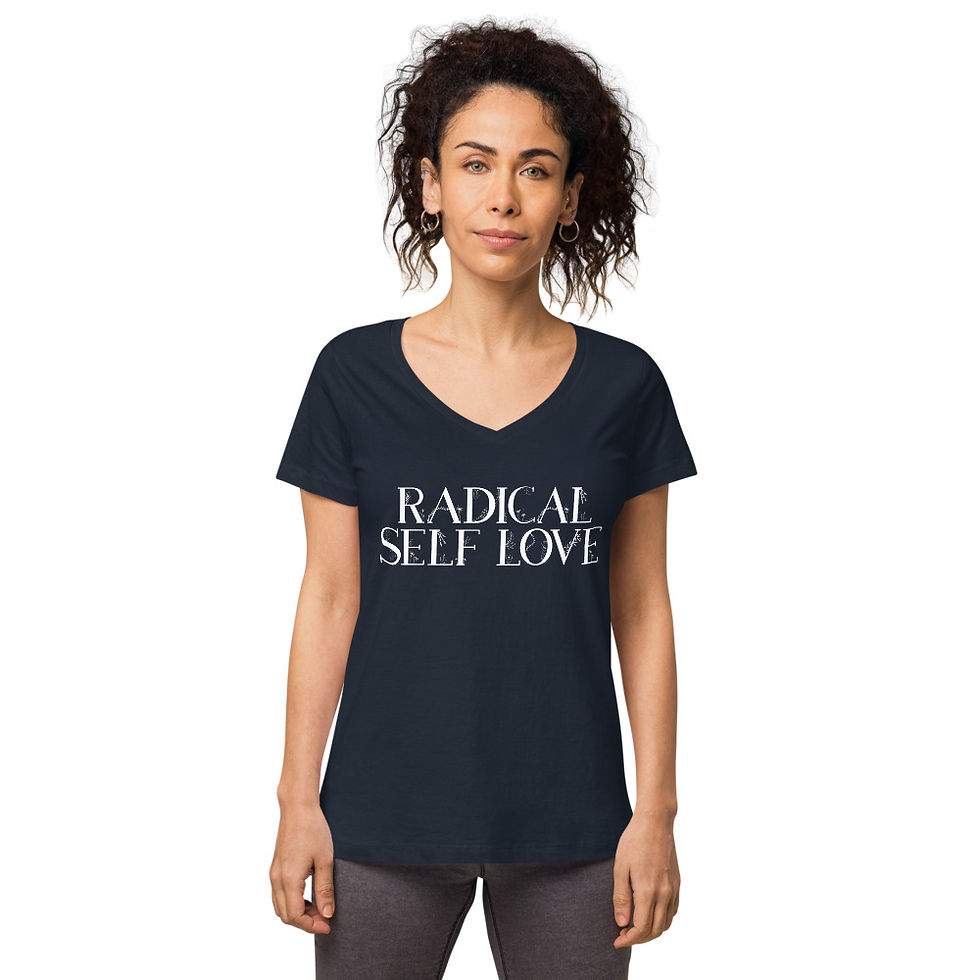 Thumbnail: Organic Women’s fitted v-neck t-shirt