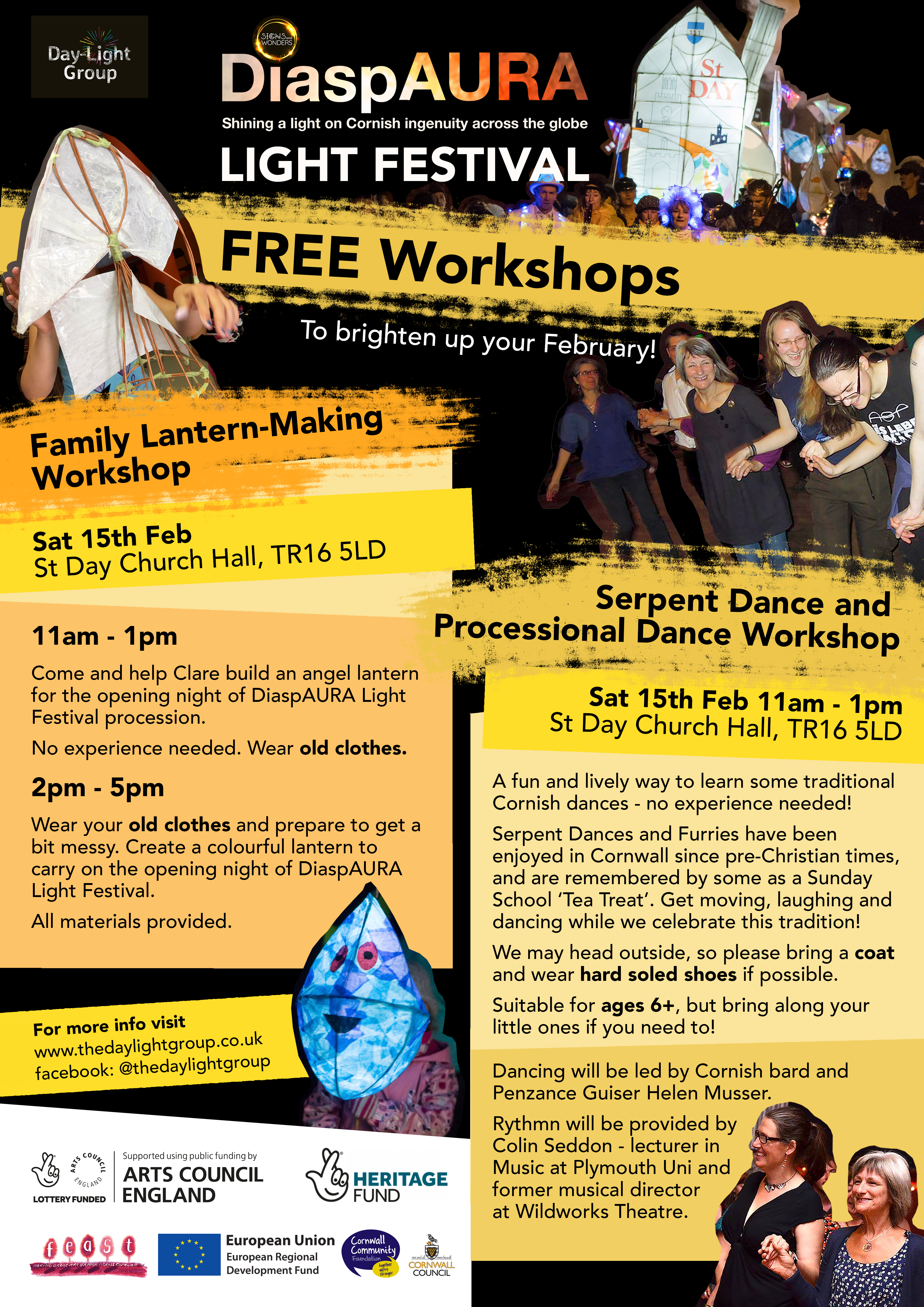 Workshops 15th Feb Poster CHURCH HALL