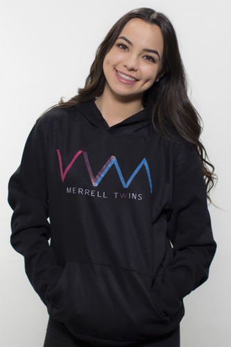 Logo Unisex Hoodie (Black) merrelltwins022018