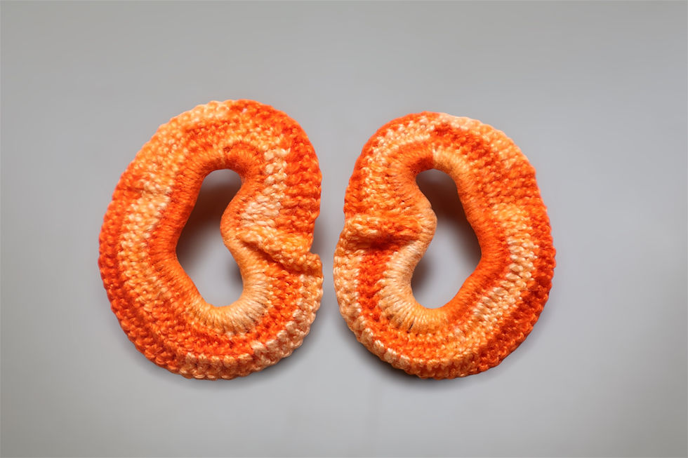 Miniatura: Brinco Argola Surrealista