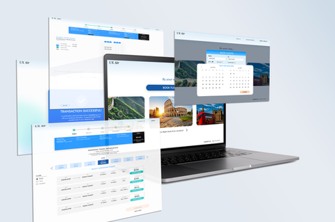 UX airline prototype
