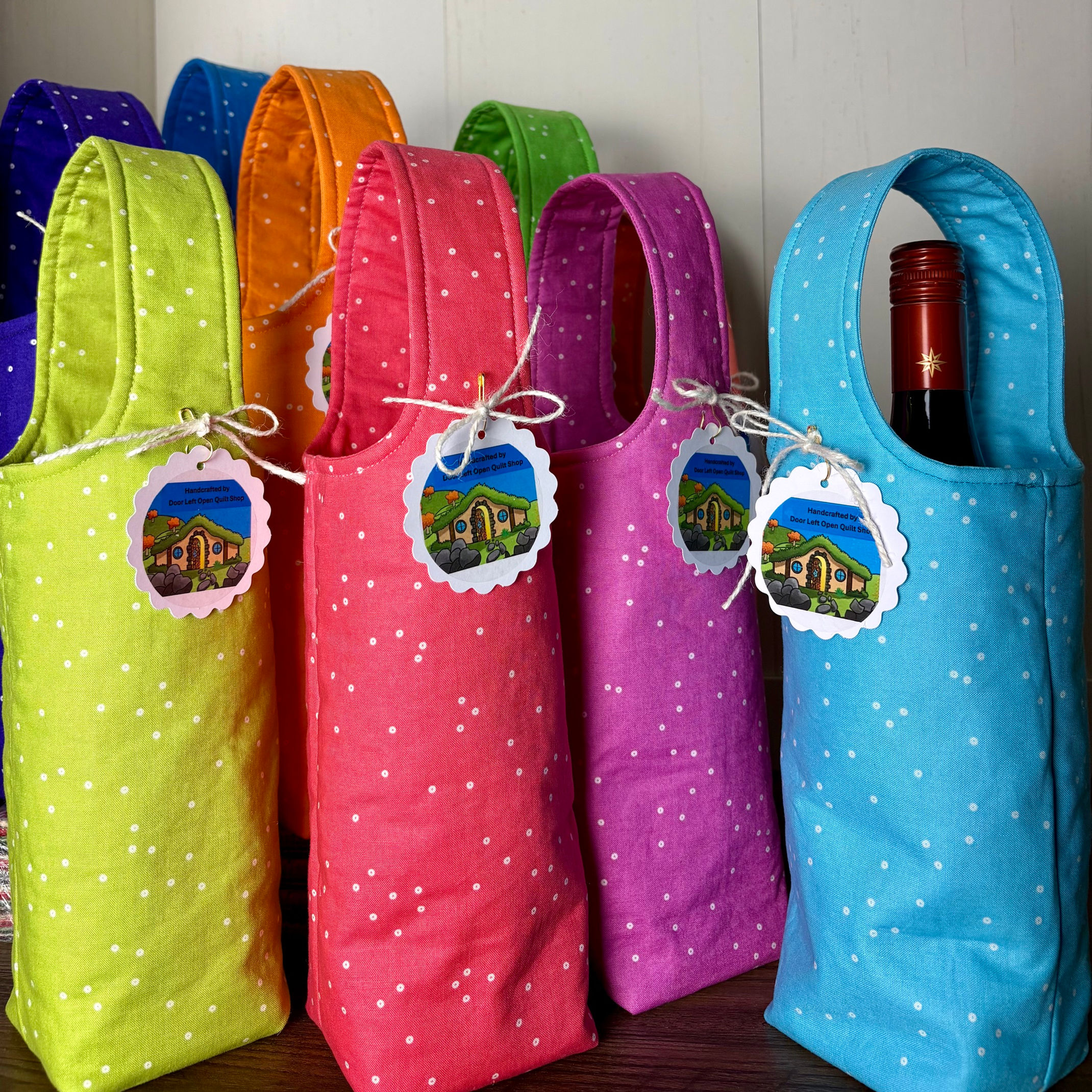 Sequin Wine Bottle Bag