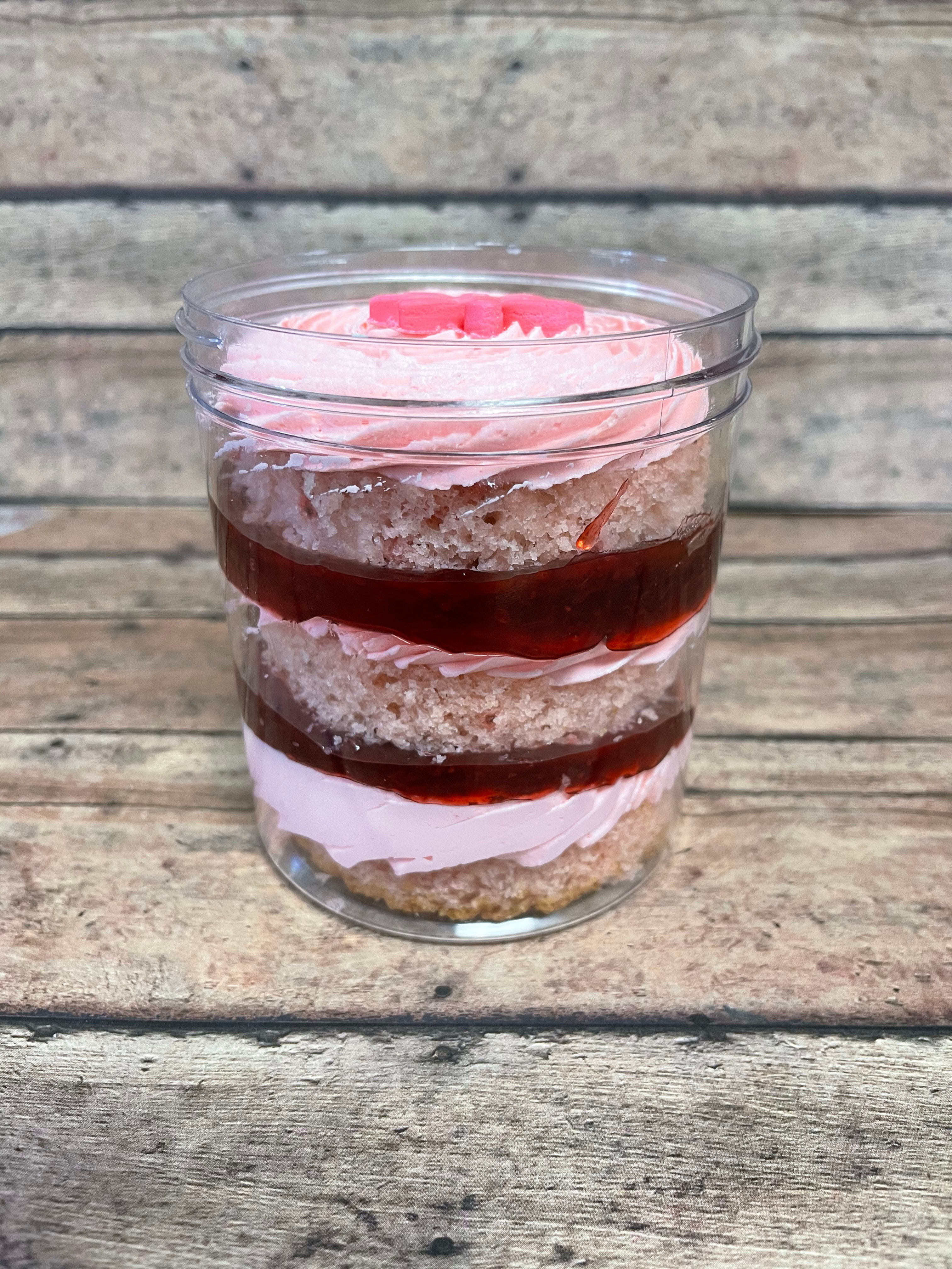 Strawberry Cake Jar