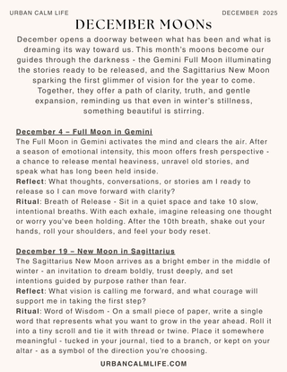 Urban Calm December 2025 Newsletter  4
