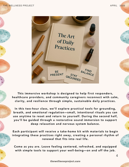 April News - 4 Art of Daily Practices