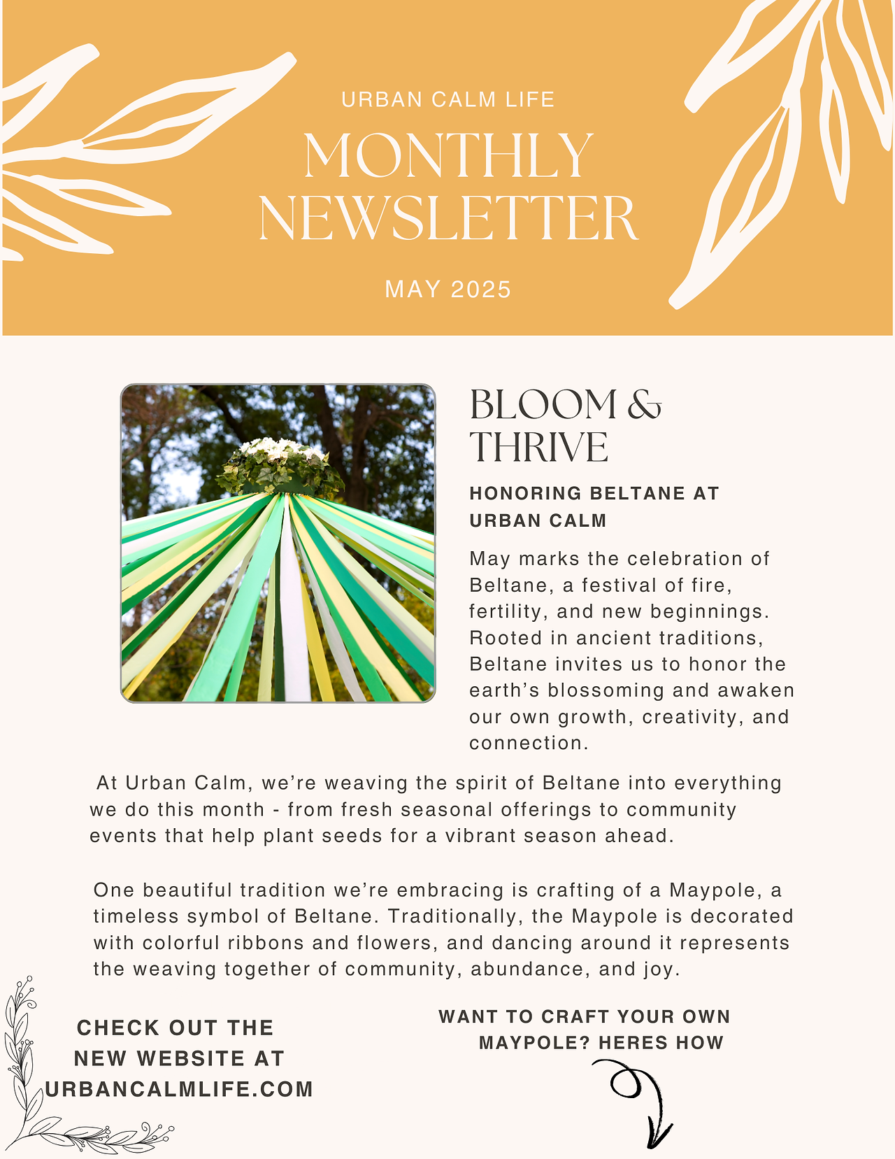 May 2025 Newsletter, Page 1