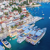 Superyachts in Croatia