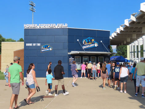 Entrance to Homer Stryker Field - Home of the Kalamazoo Growlers