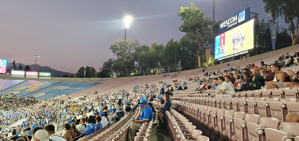 UCLA Football. Five-minutes in and still plenty of seats, Photo by Andrei Ojeda, Stadium Journey