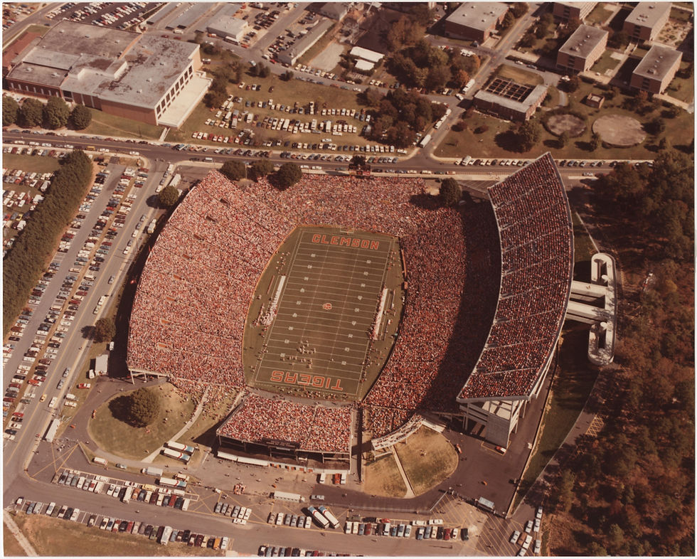 Clemson's Memorial Stadium Circa 1980