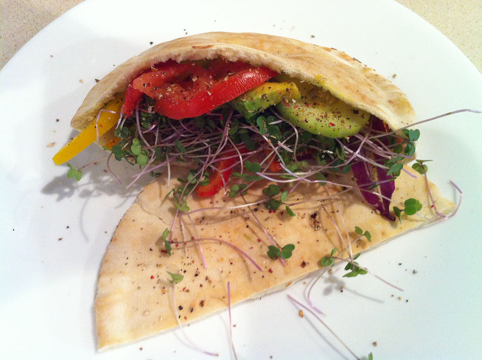 Red Kale Pocket Sandwich