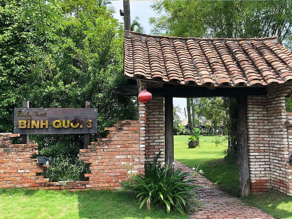 Không gian mộc mạc và gần gũi thiên nhiên tại Bình Quới 3 (Ảnh: Sưu tầm)