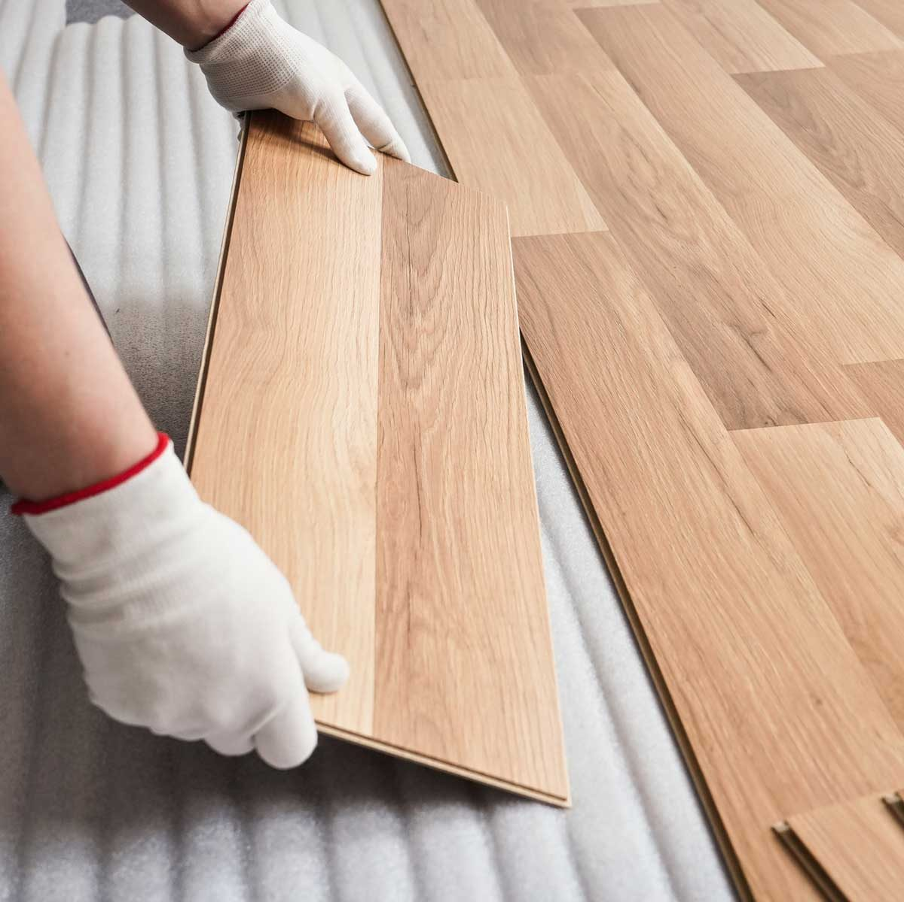 Ứng dụng sàn gỗ công nghiệp trong thực tế (Ảnh: Sưu tầm)