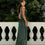 Miniatura: Vestido Sacha verde bordado