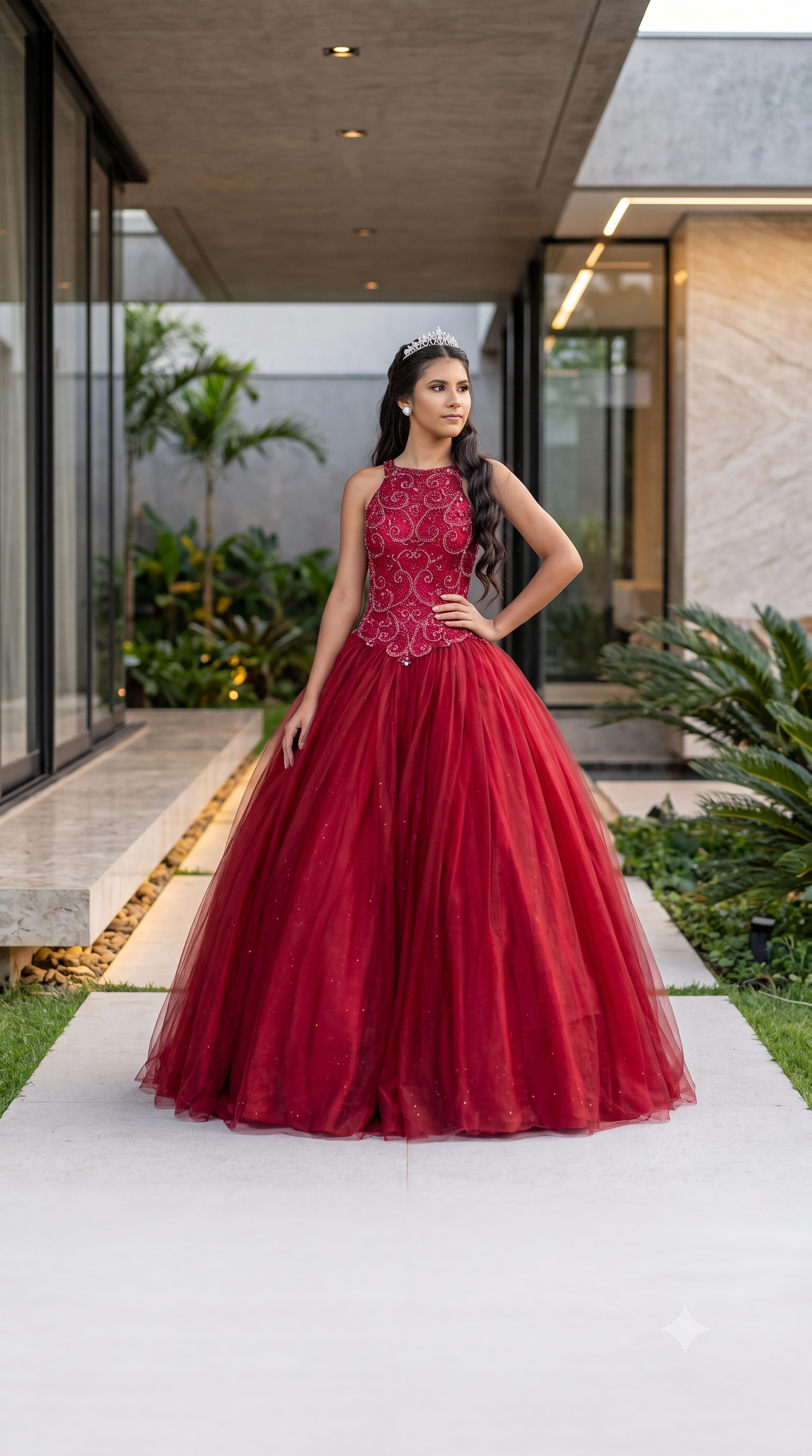 Vestido de Debutante Karine Marsala