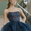 Miniatura: Vestido de Debutante Marinho Grace 2 em 1