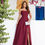 Miniatura: Vestido longo liso Gleicy marsala