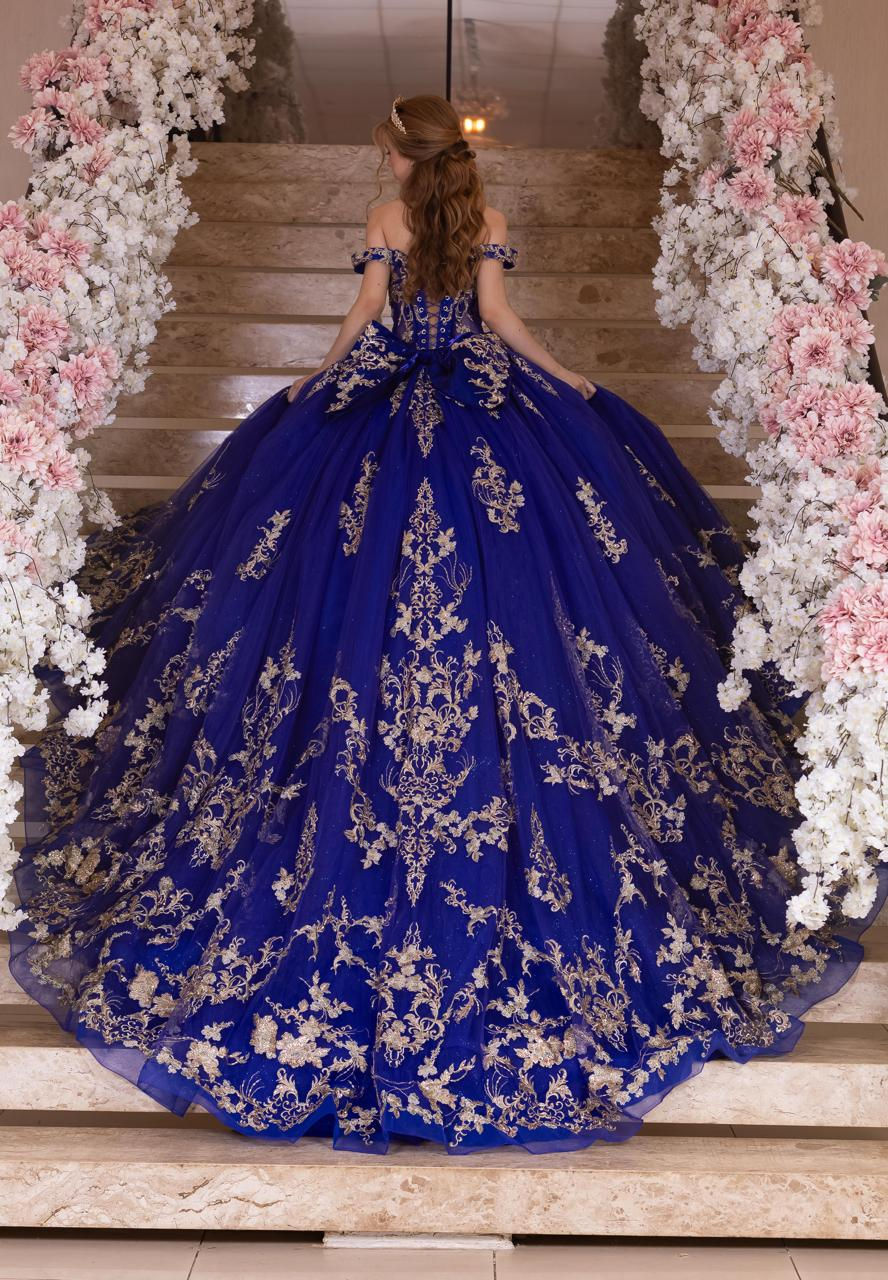 Miniatura: Vestido de Debutante Princesa Kate Azul Royal