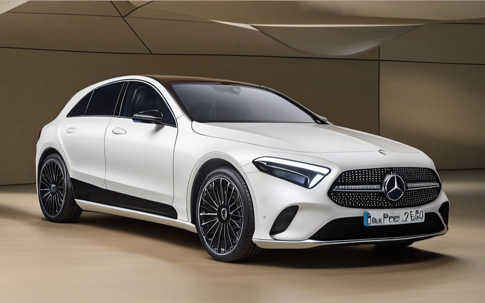 uma mercedes bens eletrica moderna con um chofer masculino de terno preto.jpg