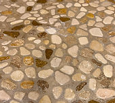 Pebble stone floor